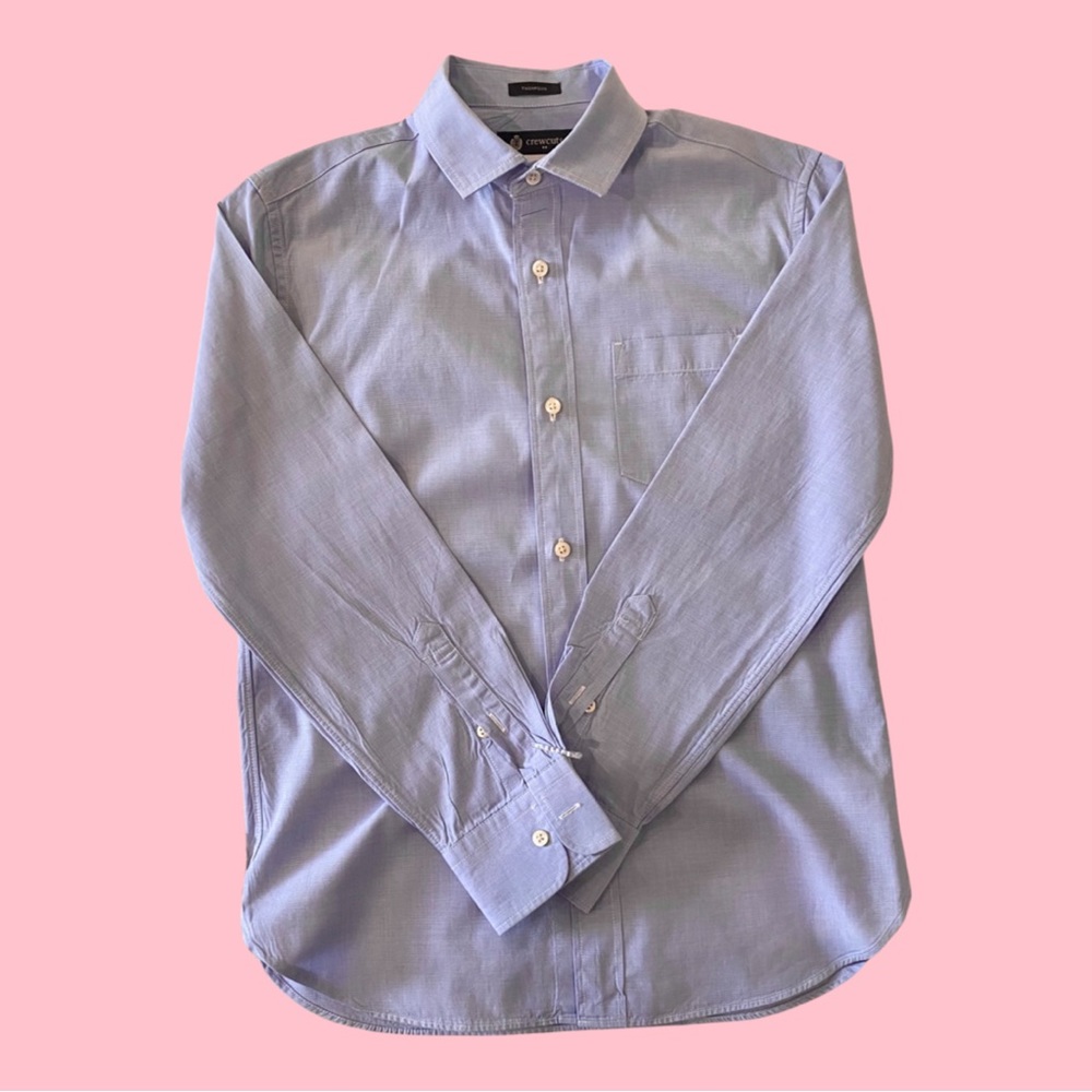J. Crew - Crewcuts. Thompson Dress Shirt, Boys Size 12. Chambray Blue.